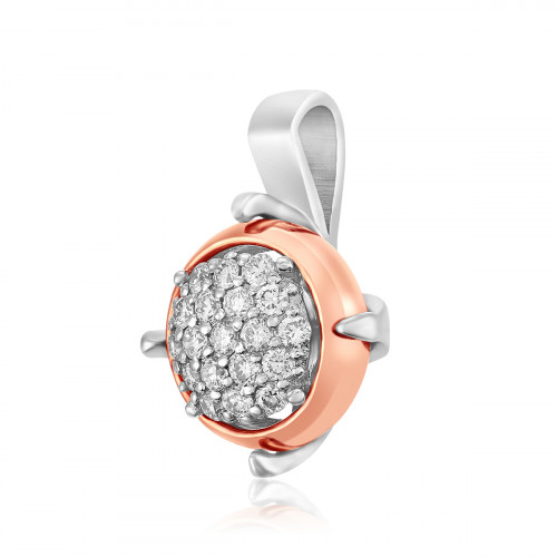 Emotions 18K White/Rose Gold Diamonds Pendant - EMO2459