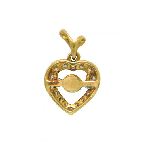 Diamond Ids Pendant - DHPYG Heart Beat